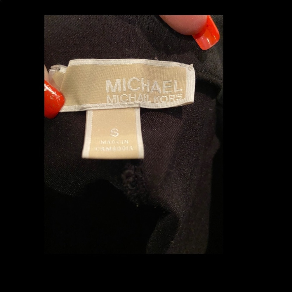EUC MICHAEL KORS Junior Ladies Dress Pants S Black Straight Classic Slacks - Picture 3 of 3